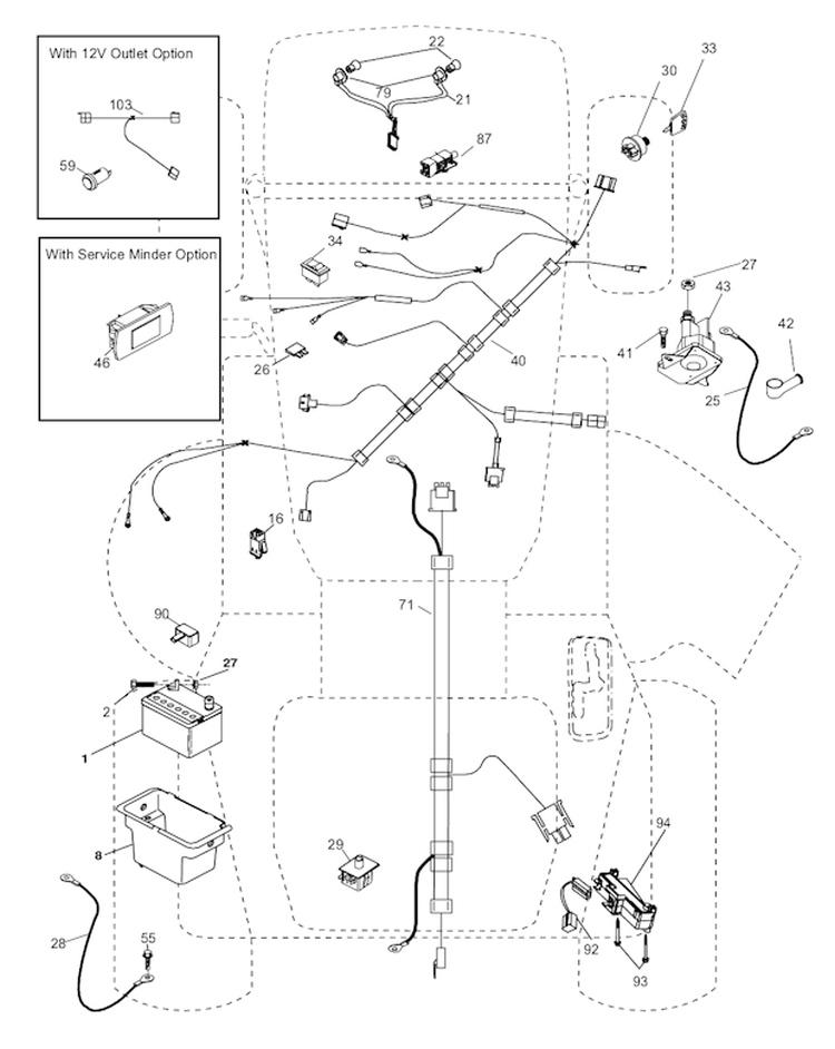 Page C Diagram and Parts List for W14538  Weed Eater Lawn Tractor